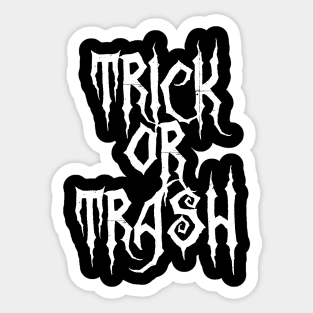 Trick or Trash Sticker